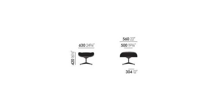 Vitra Lounge Chair & Ottoman